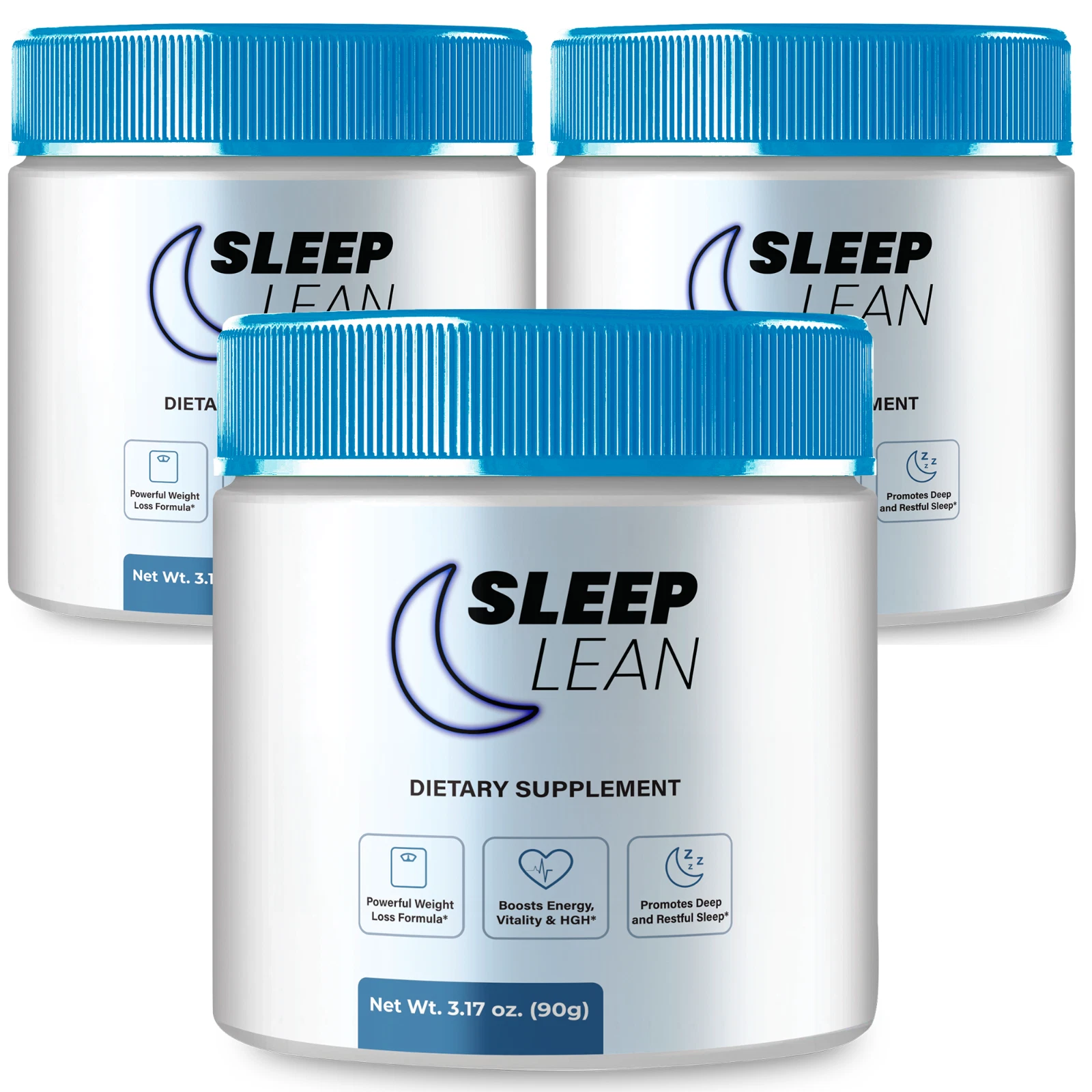 (3 Pack) Sleep Lean Powder, All Natural Sleep Support for Calm and Relaxation