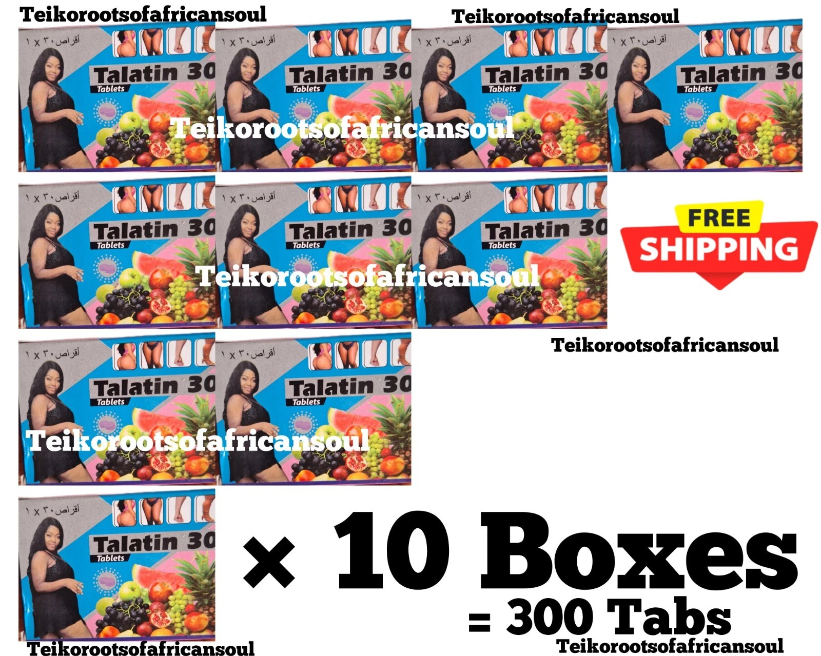 TALATIN 30 BIG HIP ORIGINAL BBL BIG BUTTS BIG HIPS × 10