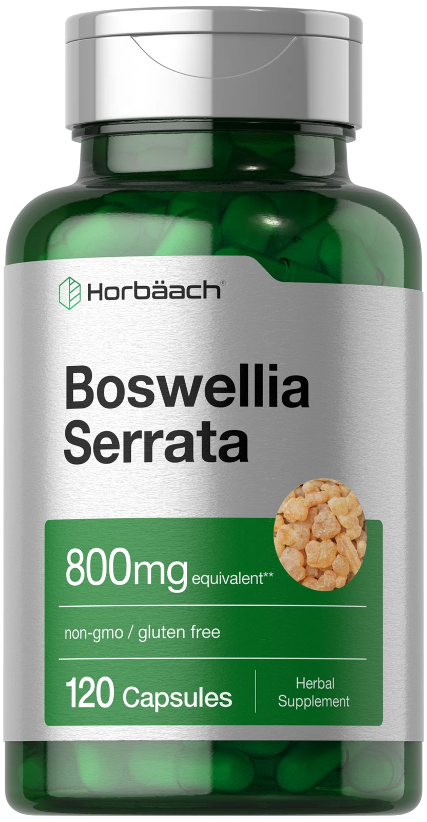 Boswellia Serrata Extract 800mg | 120 Capsules | Non-GMO | by Horbaach