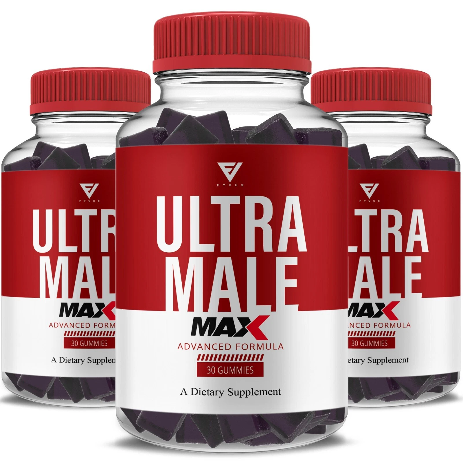 (3 Pack) Ultra Male Max Gummies Ultra Male Max Supplement (3 Month Supply)