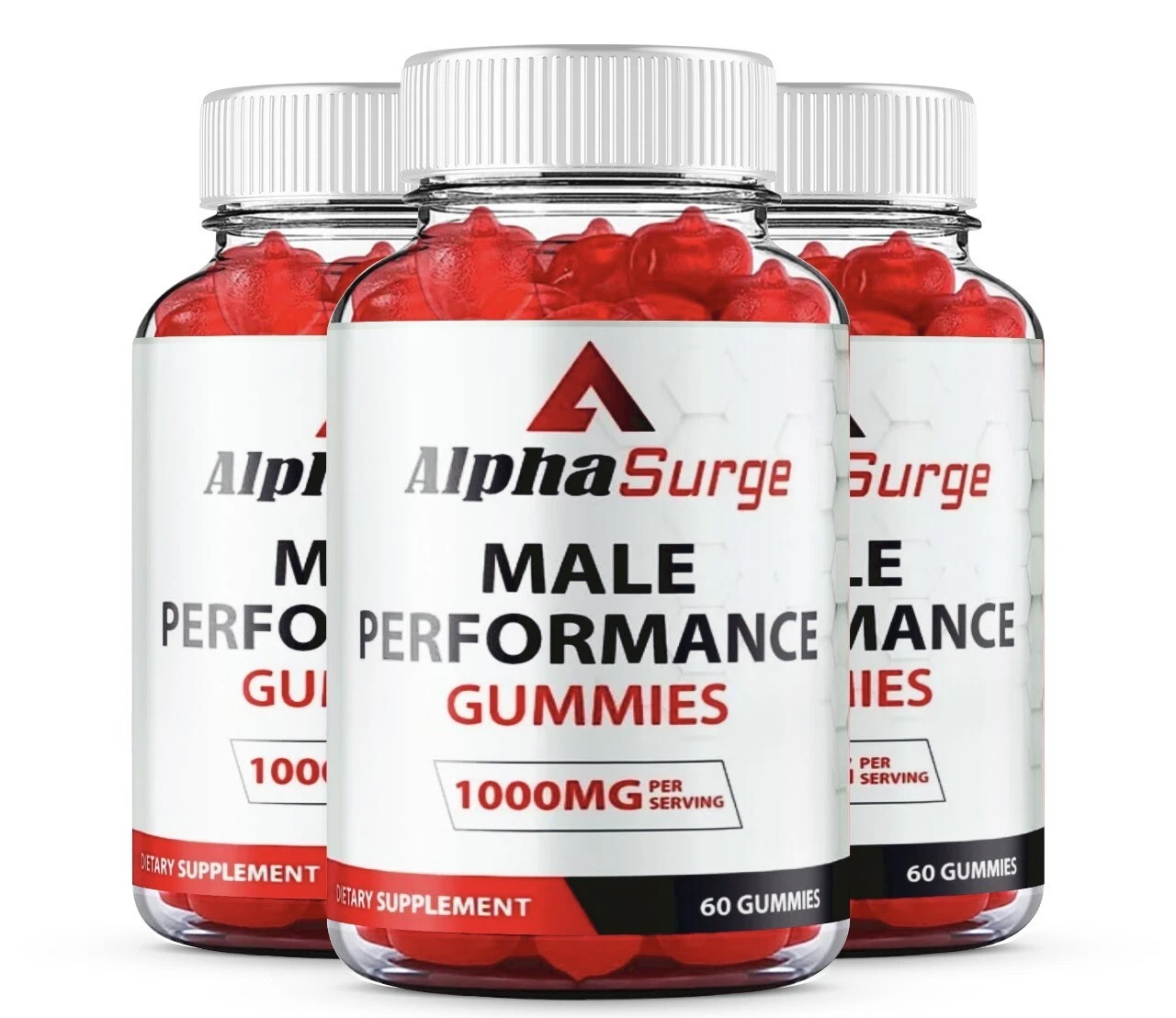 (3 Pack) Alpha Surge for Men, AlphaSurge Male Performance Support 180 Gummies