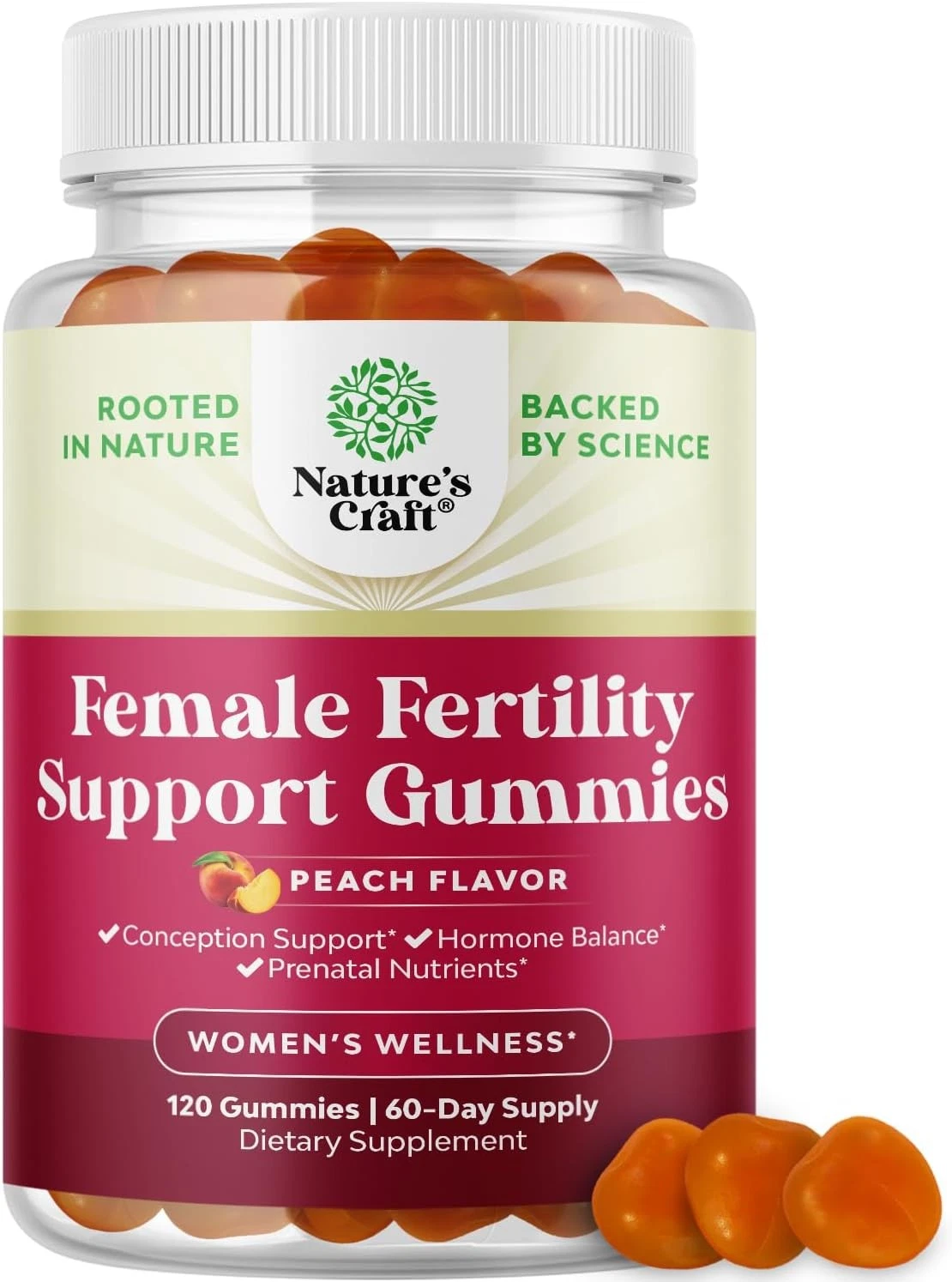 Fertility Gummies for Women Trying to Conceive - Yummy 120 Count (Pack of 1)