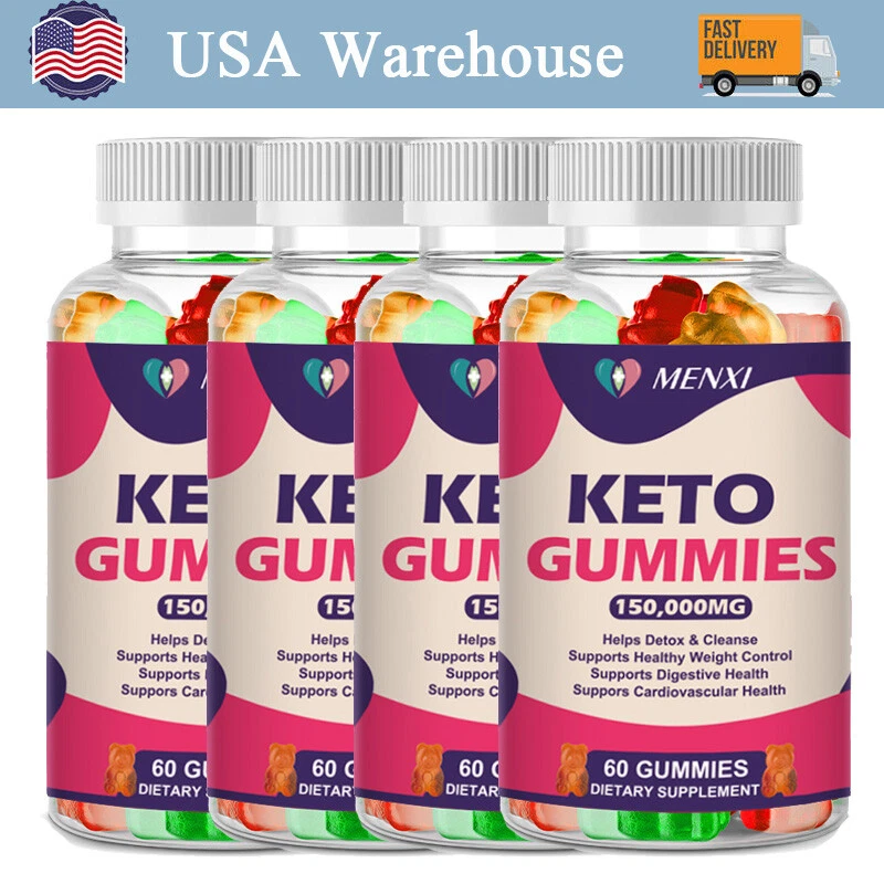 MENXI Keto ACV Gummies, Original Powerful Formula, Maximum Strength (1-4 Packs)