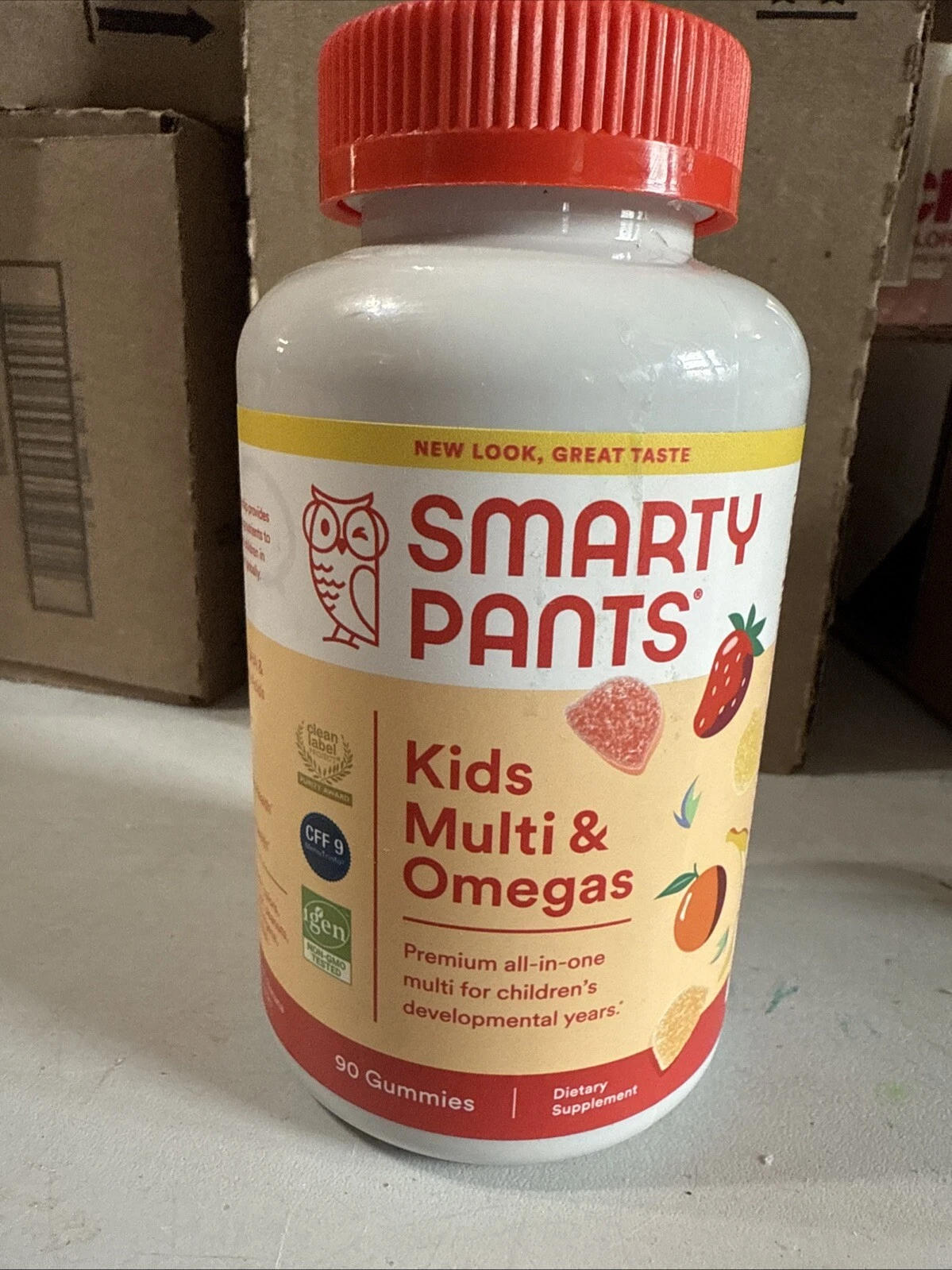 Smartypants Kids Complete Gummy Vitamins Omega 3 Fish Oil Multivitamin 90 Gummie
