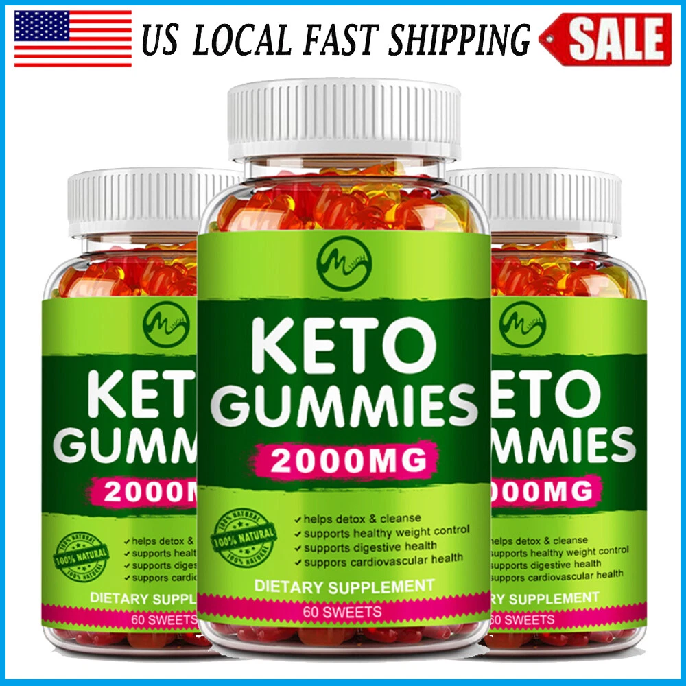 (3 Pack) Keto ACV Gummies Weight Loss Fat Burner Appetite Suppressant 180 Gummy