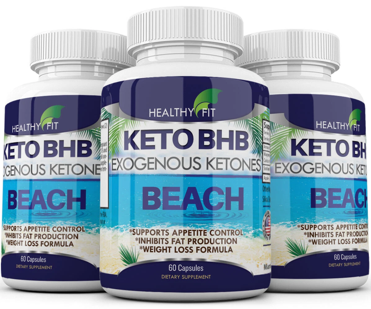 3 X Keto 2250mg Diet Pills Advanced Weight Loss that Burn Fat Carb Blocker BHB