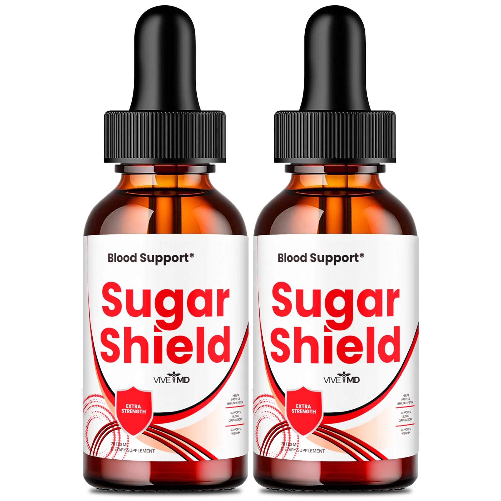 (2 Pack) Sugar Shield Liquid Drops Blood Support Formula for Healthy Blood Flow