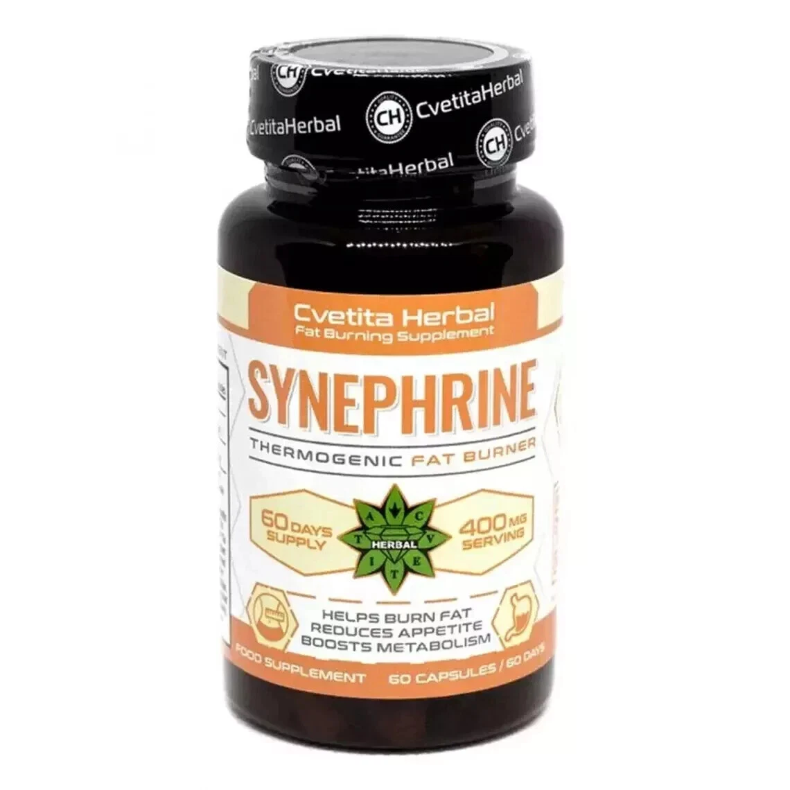 Synephrine Fat burner Weight Loss Metabolic Accelerator pills 60 caps Pack of 2