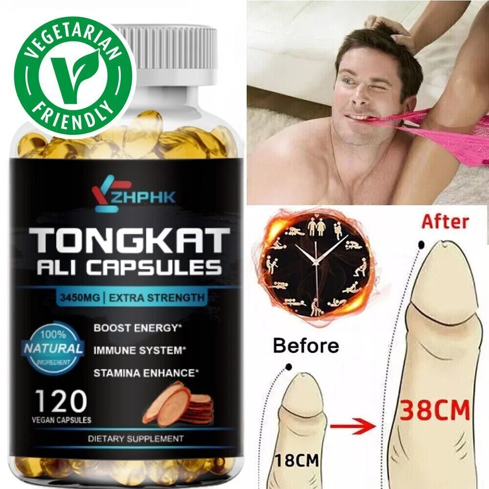 #1 BEST-MALE ENLARGER THICKER LONGER BIGGER 4" GROWTH ENLARGEMENT 120 PILLS NEW