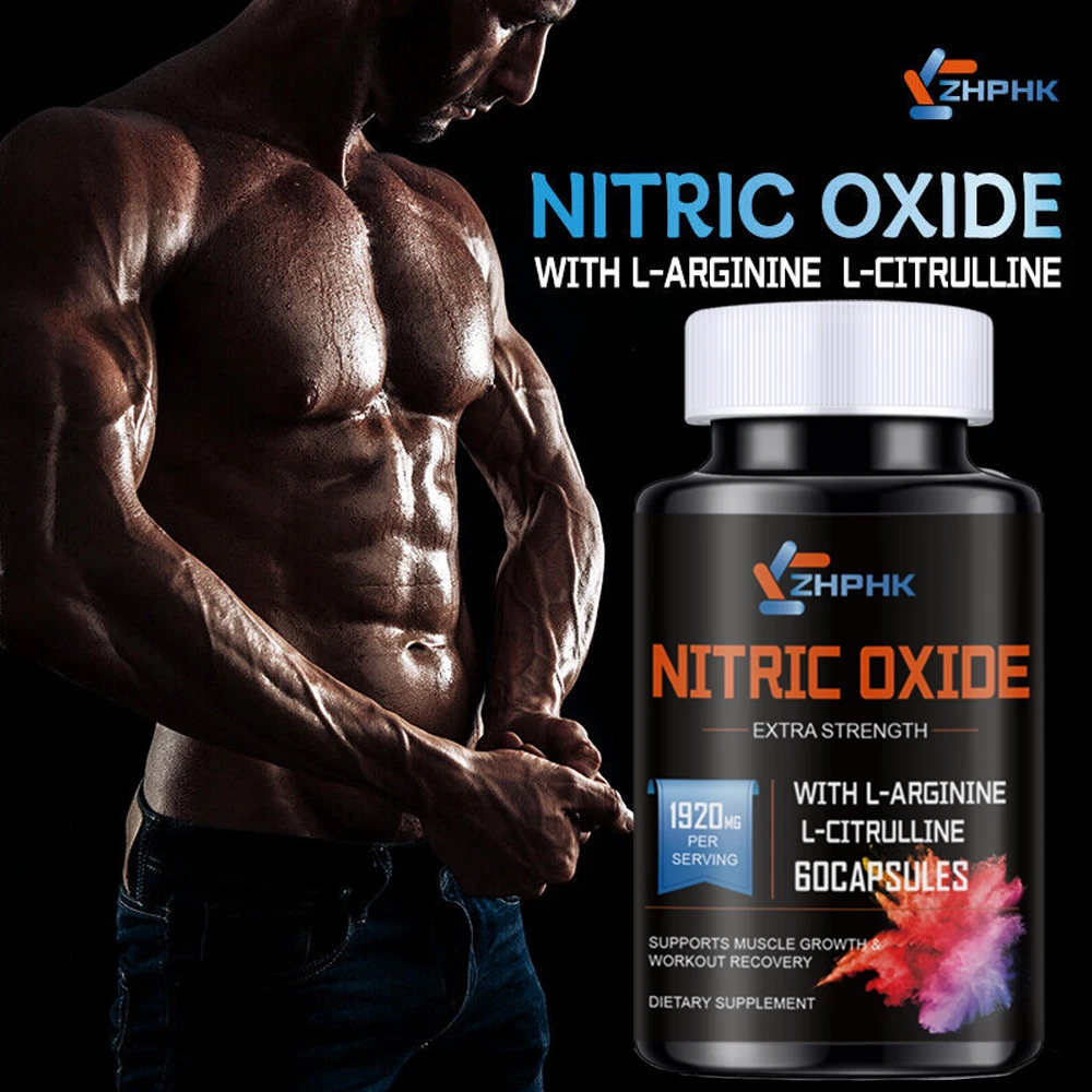 Nitric Oxide Booster Supplement w/L-Arginine 3000mg Premium Workout Muscle Pump