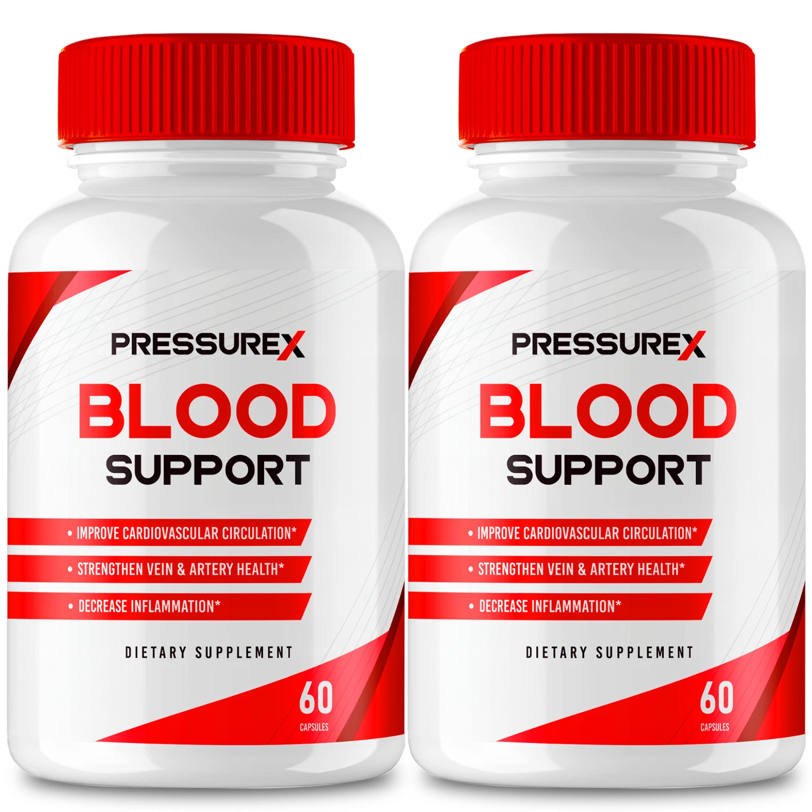 (2 Pack) PressureX Blood Formula Support Supplement Capsules (120 Capsules)