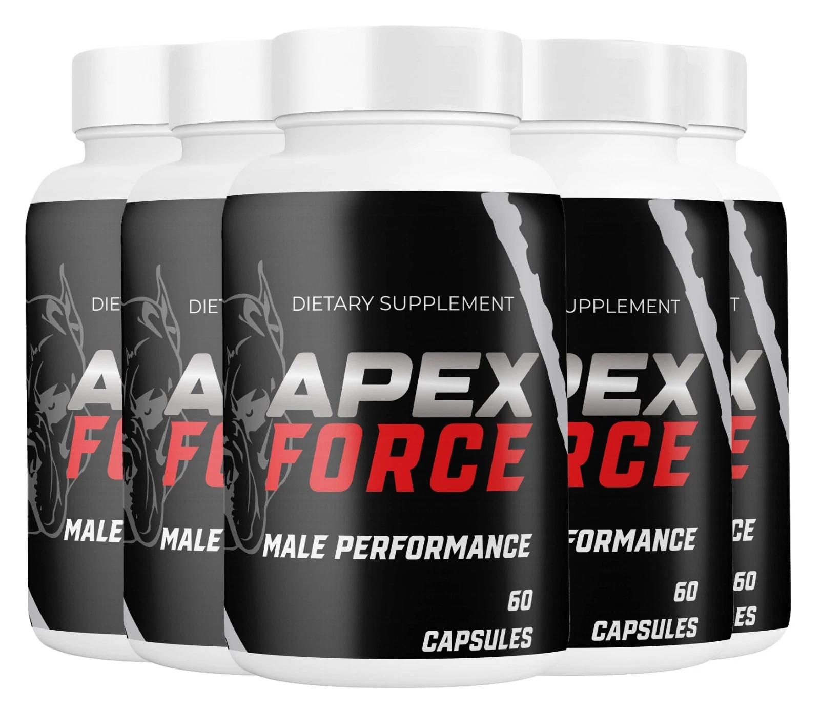 (5 Pack) Apex Force Men Pills, ApexForce Male Health Support Formula Capsules