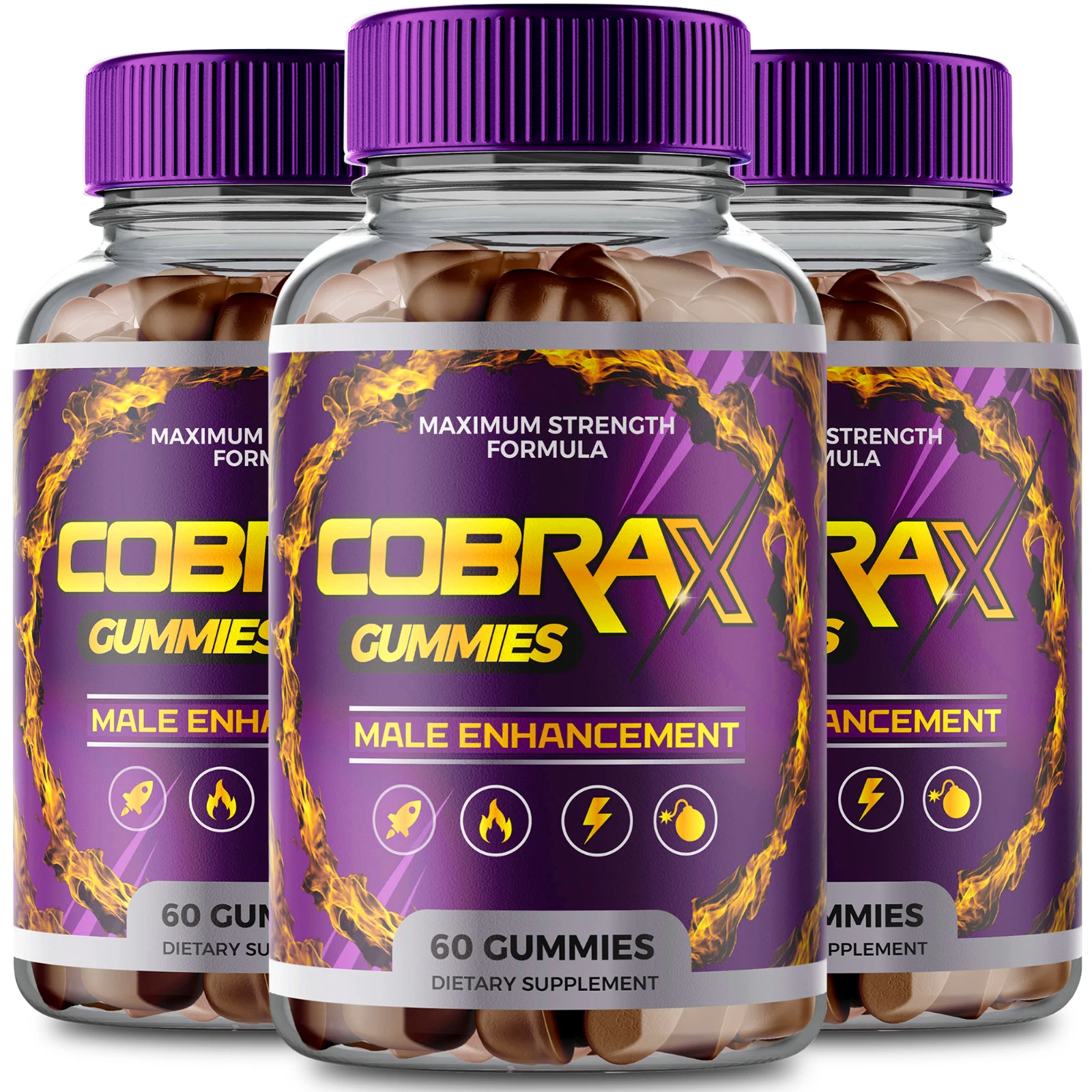 CobraX Gummies for Men - Official Formula (3 Pack)
