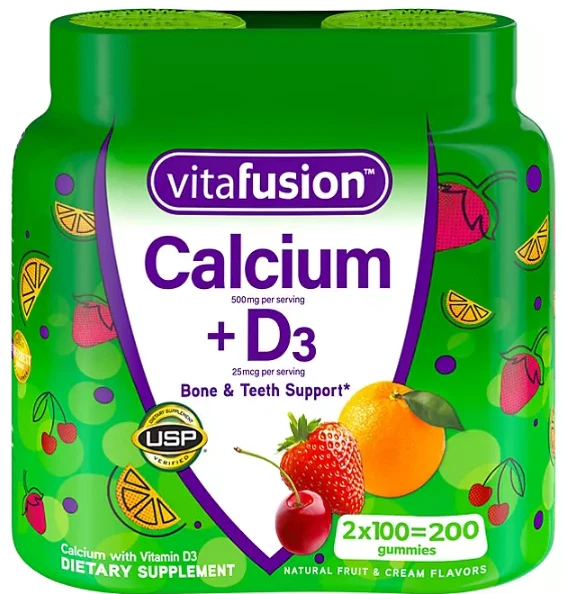 Vitafusion Calcium + D3 Gummies (200 ct.) Fast Ship