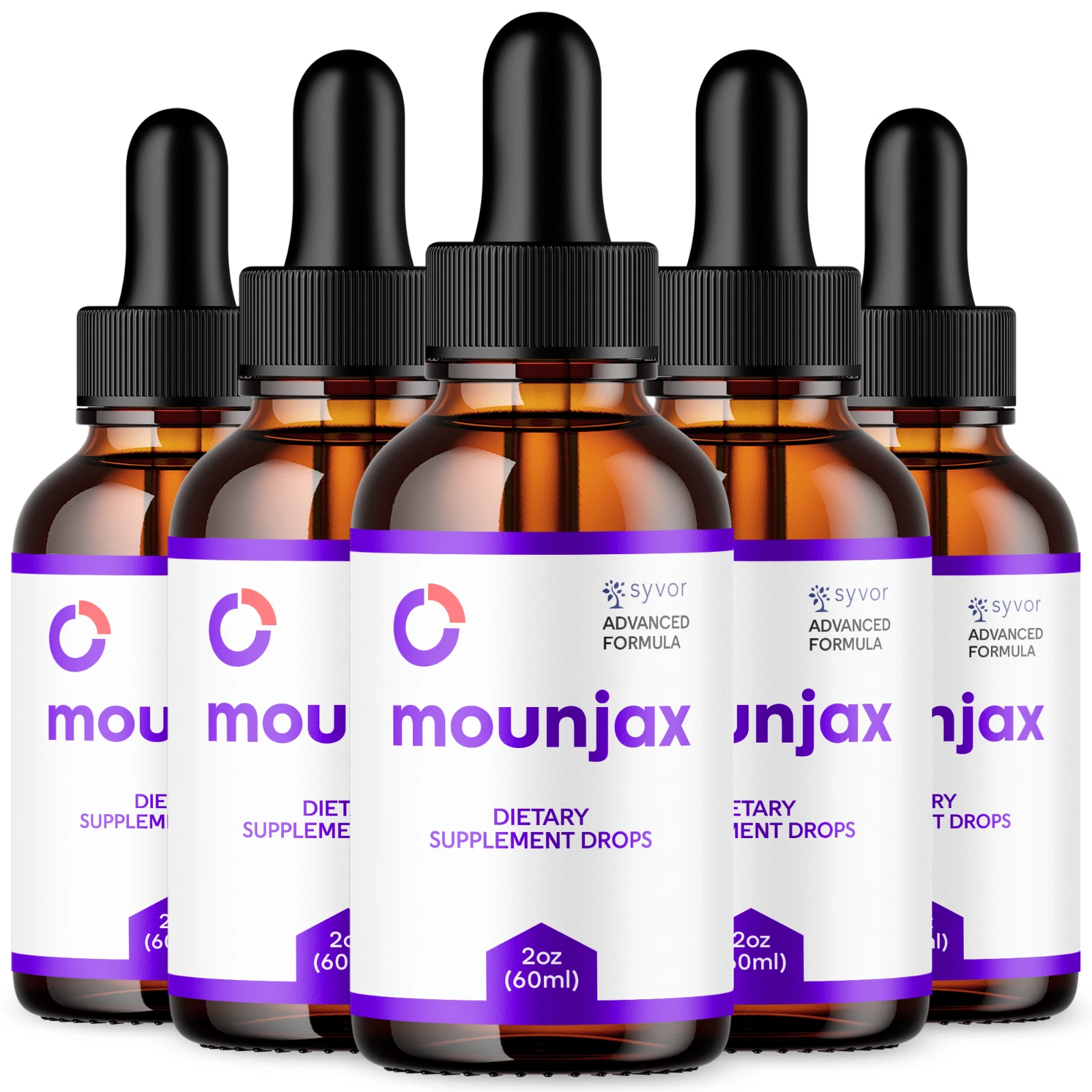 Mounjax Drops Advanced Formula Health and Fitness Support Supplement (5 Pack)