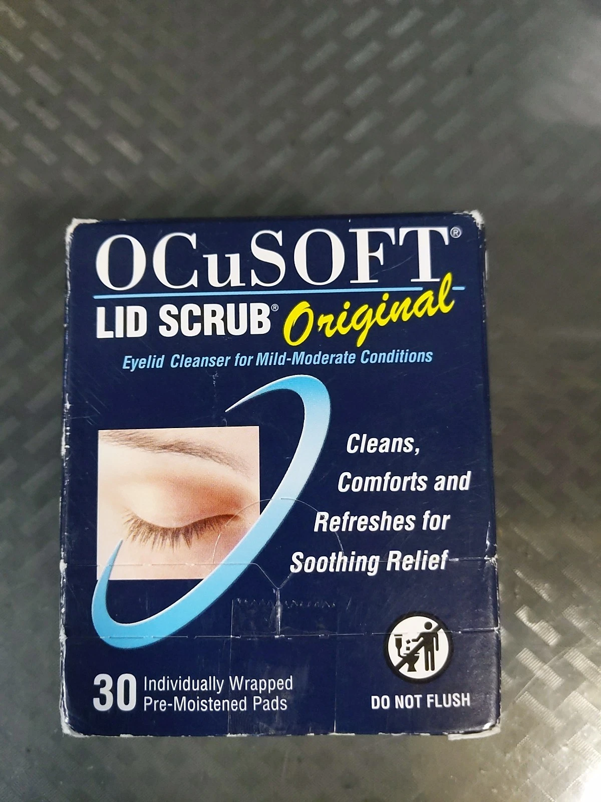 OCuSOFT Lid Scrub Original Eyelid Cleanser 30 Pre-Moistened Wipes Exp 07/27 #L1