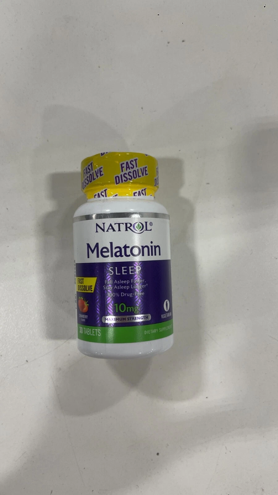 2 PACK Natrol Melatonin SLEEP 30 Tablets - 10mg Strawberry