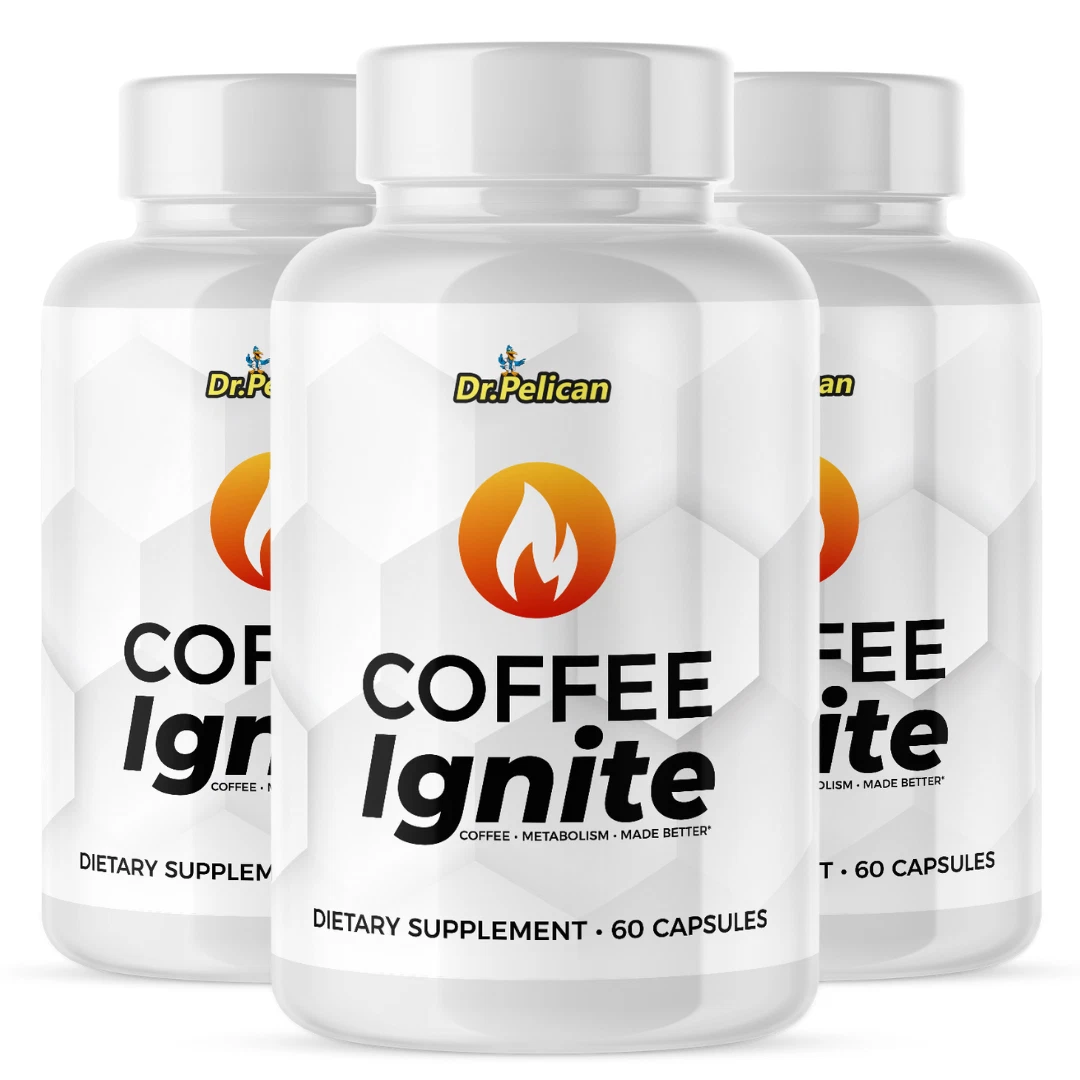 Coffee Ignite- Keto & Weight Support- 3 Bottles- 180 Capsules
