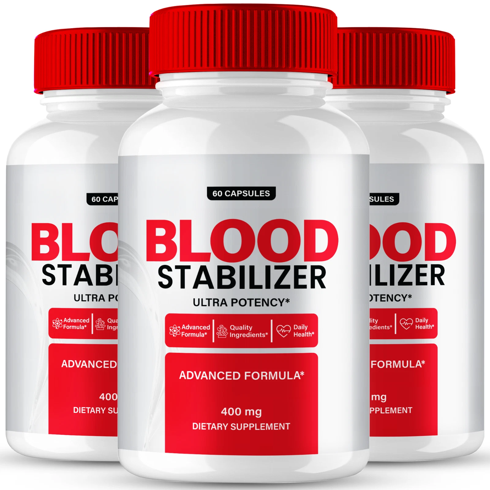 (3 Pack) Blood Stabilizer Capsules - Advanced Blood Health Support Formula Pills