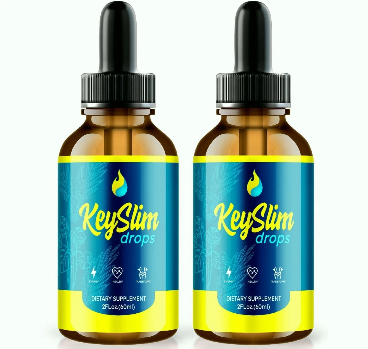 (2 Pack) KeySlim Advanced Weight Loss Drops to Aid Fat Burning & Metabolism