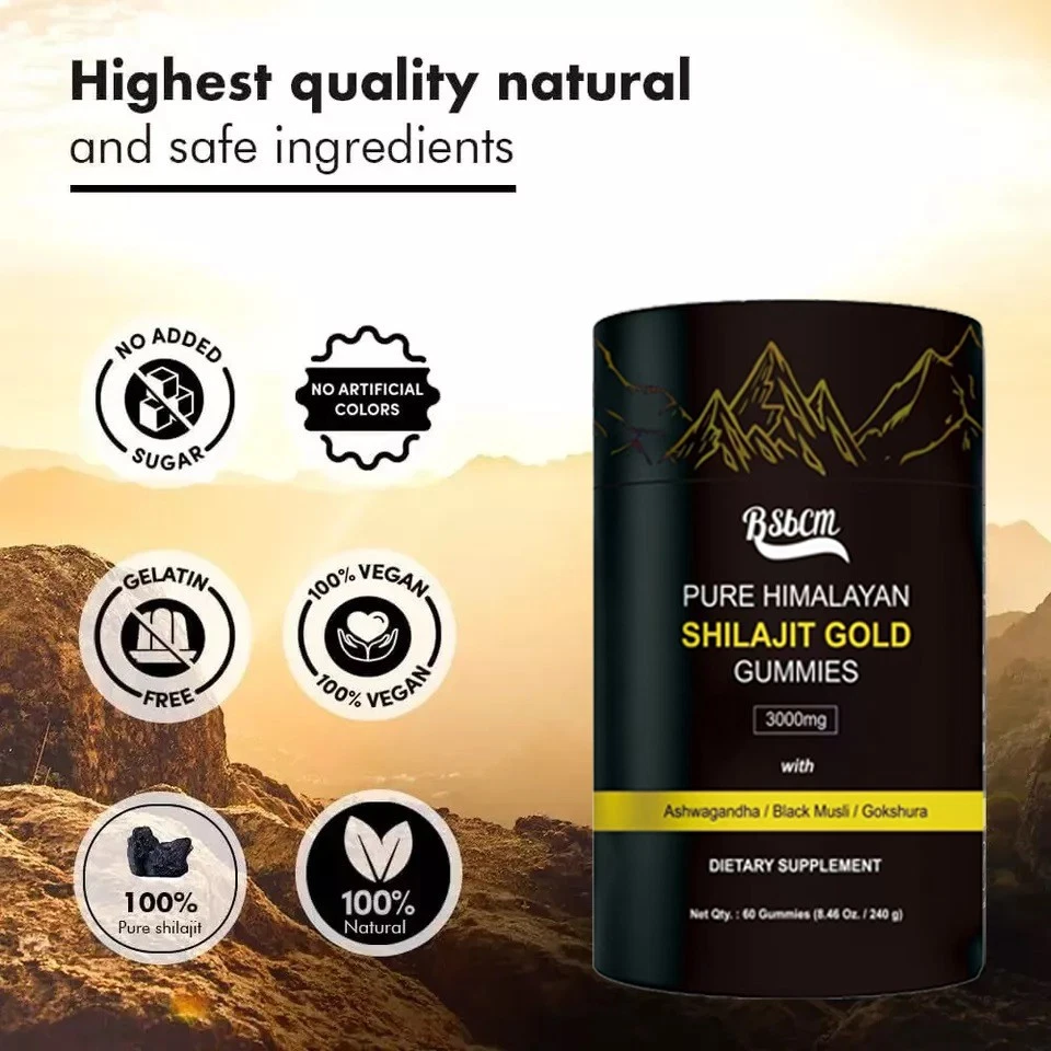 Organic With Ashwagandha, Gummies For Men, Women No Added Sugar 60 Gummies