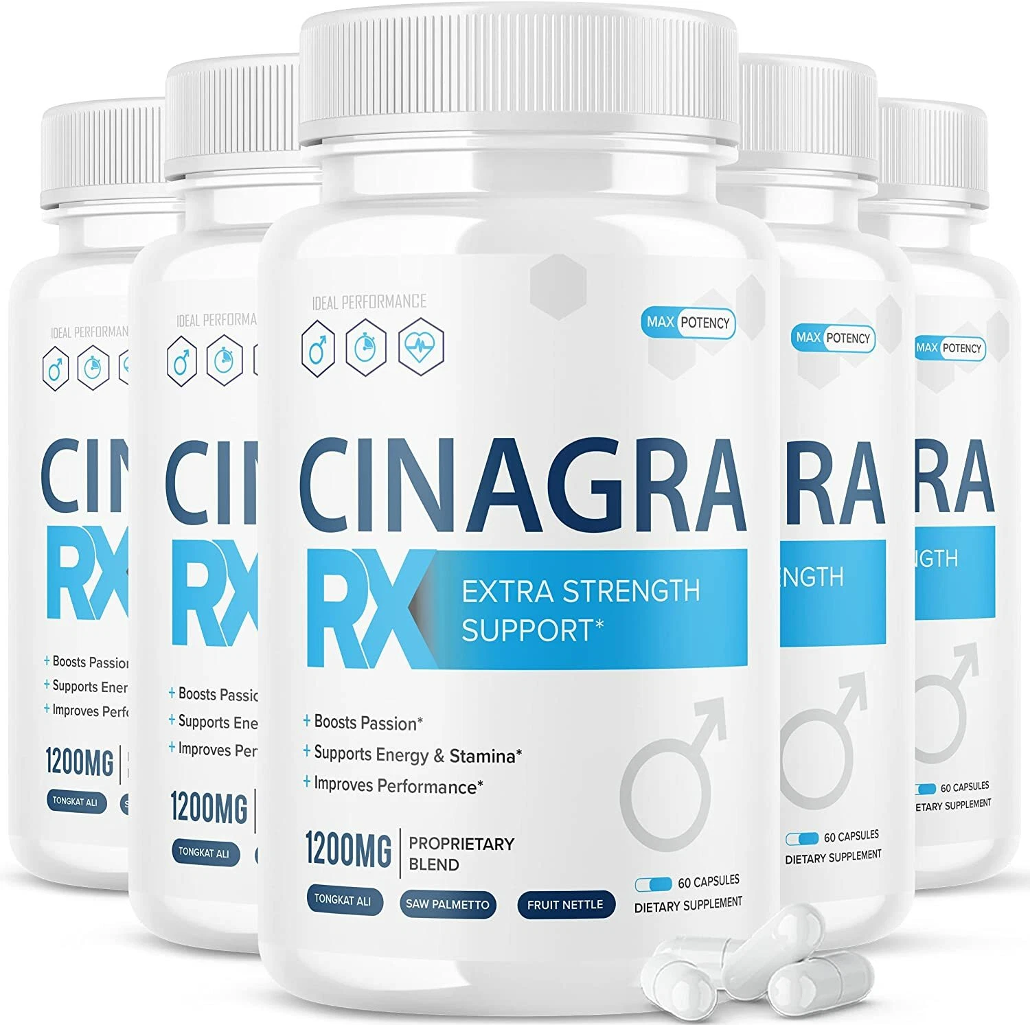 Cinagra RX Pills Cinagrarx No2 Conagra 300 Capsules (5 Pack)