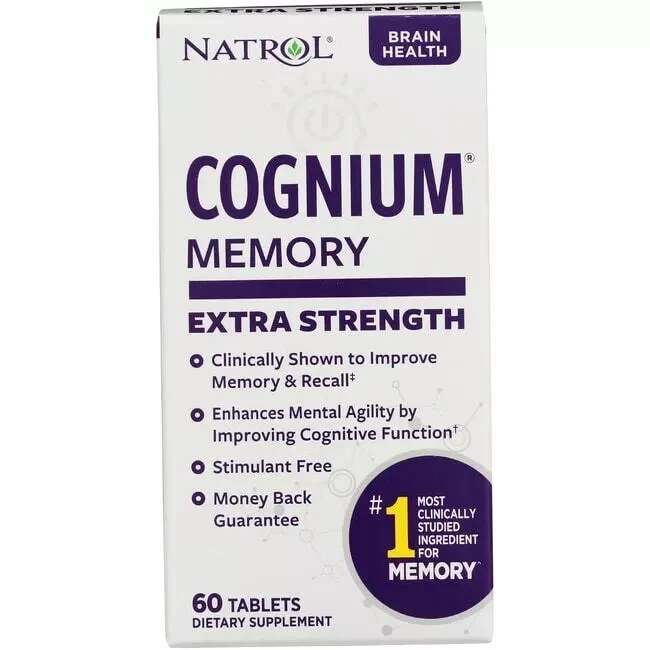 Natrol Cognium Memory Boost Brain Health Function - 60ct Exp 09/25