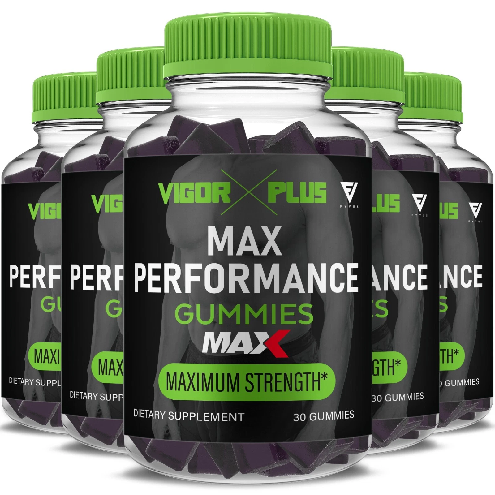(5 Pack) Vigor Plus Max Gummies VigorPlus Max Performance (5 Month Supply)