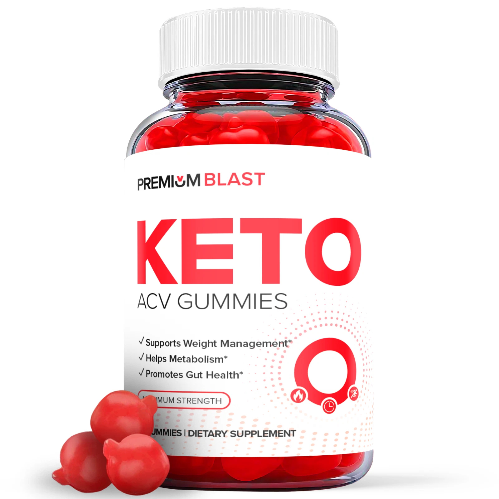 1 Pack - Premium Blast Keto ACV Gummies - Vegan, Weight Loss Supplement-60 Gums
