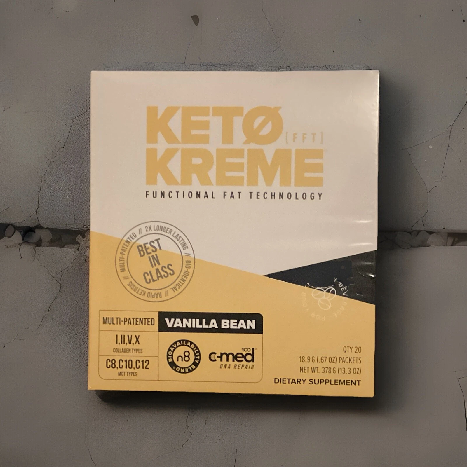 🔥 Pruvit Keto Kreme 20 Packets Flavor VANILLA BEAN Supplement Exp 08/2025