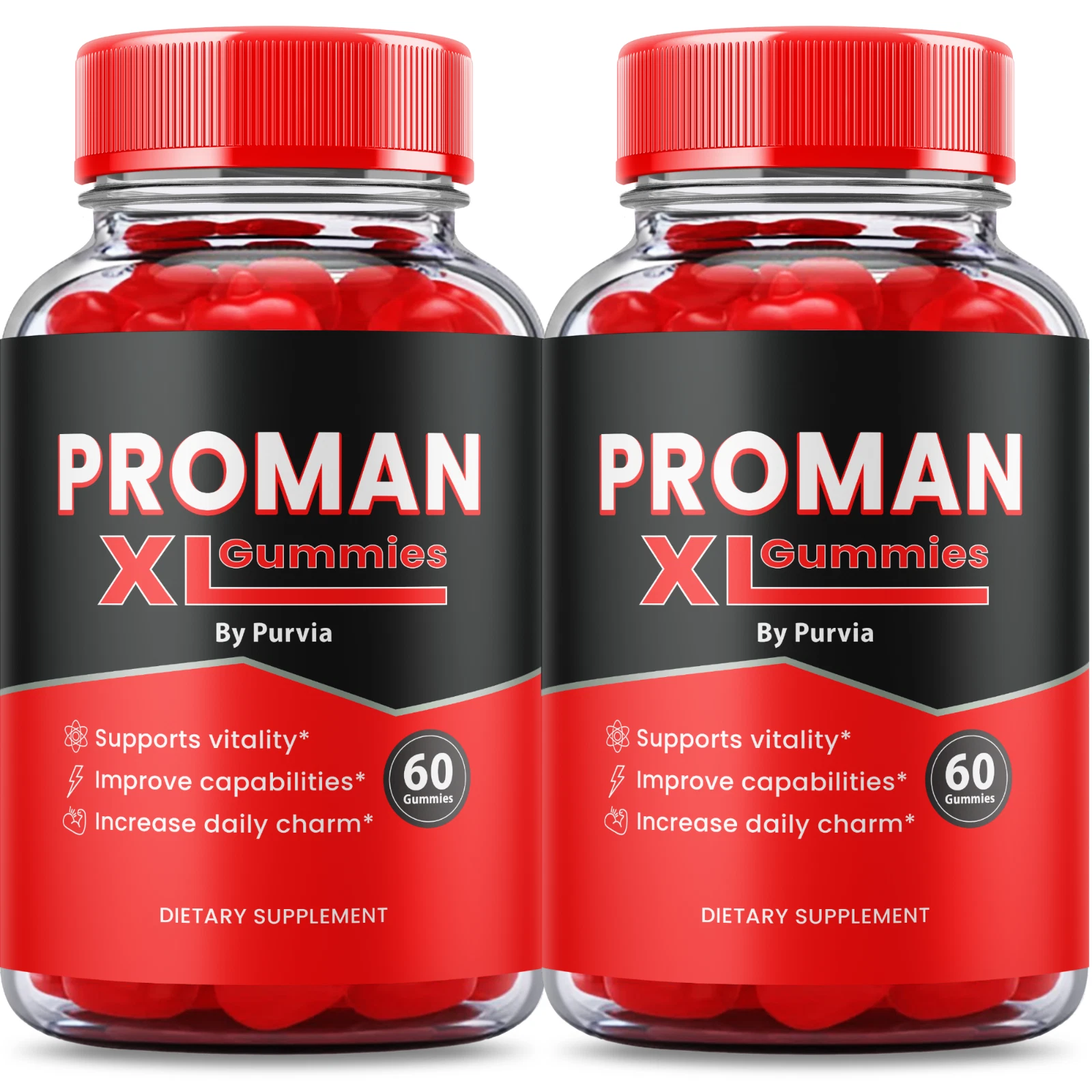 (Paquete de 2) Gomitas Proman XL para Hombre - Gomitas Pro Man XL - Proman XL
