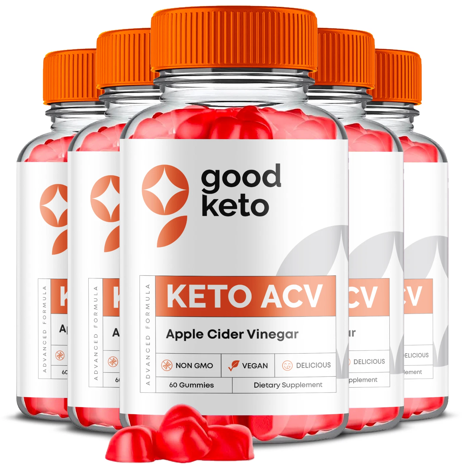 (5 Pack) Good Keto Gummies, Good Keto ACV Gummies Weight Loss (300 Gummies)