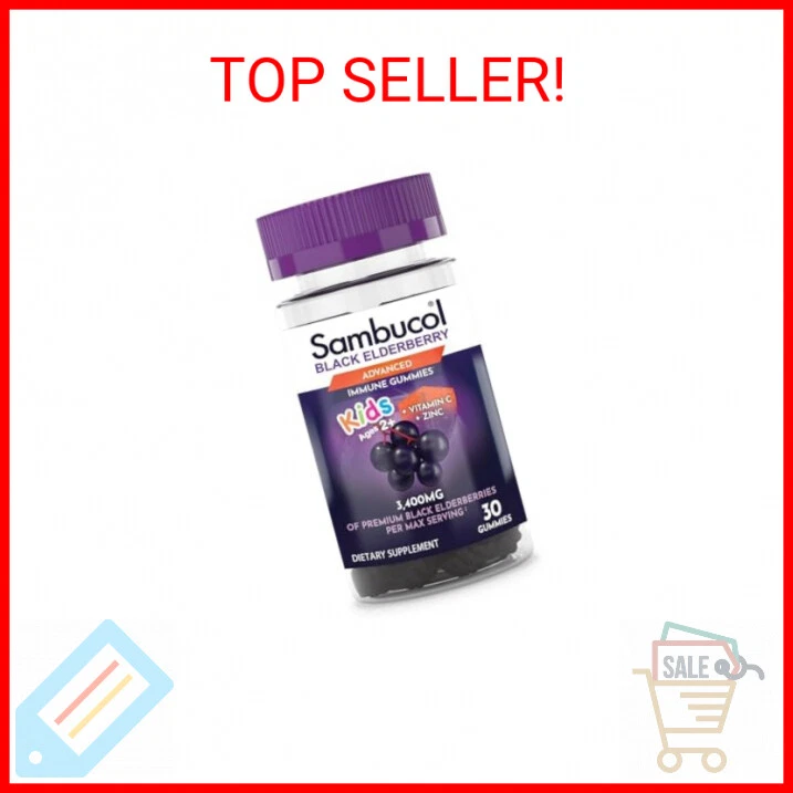 Sambucol Black Elderberry Gummies for Kids - Elderberry Kids Gummies, Kids Elder