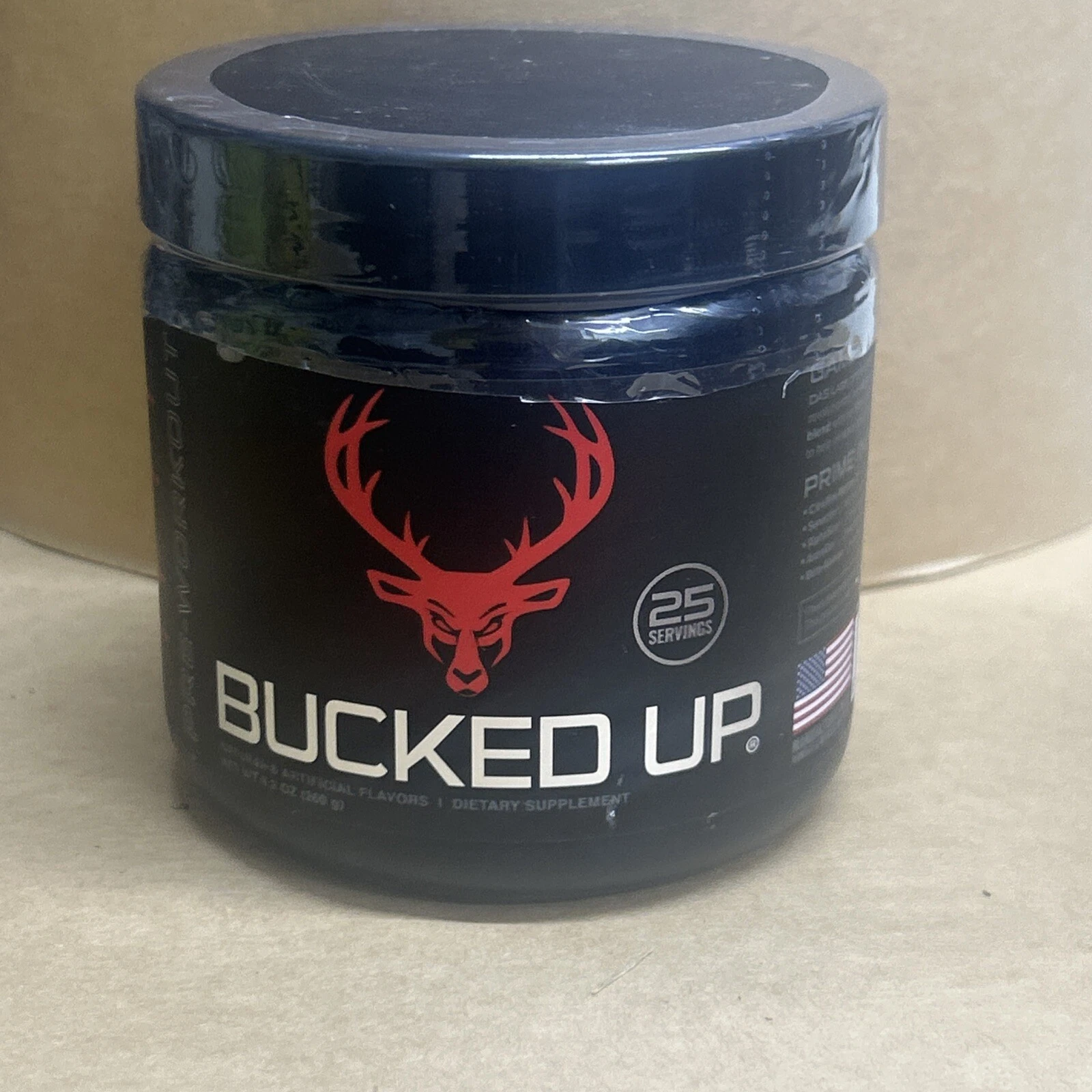 Bucked Up Pre-Workout Powder Blood Raz, 25 Servings 9.2 oz Expires 01/2026