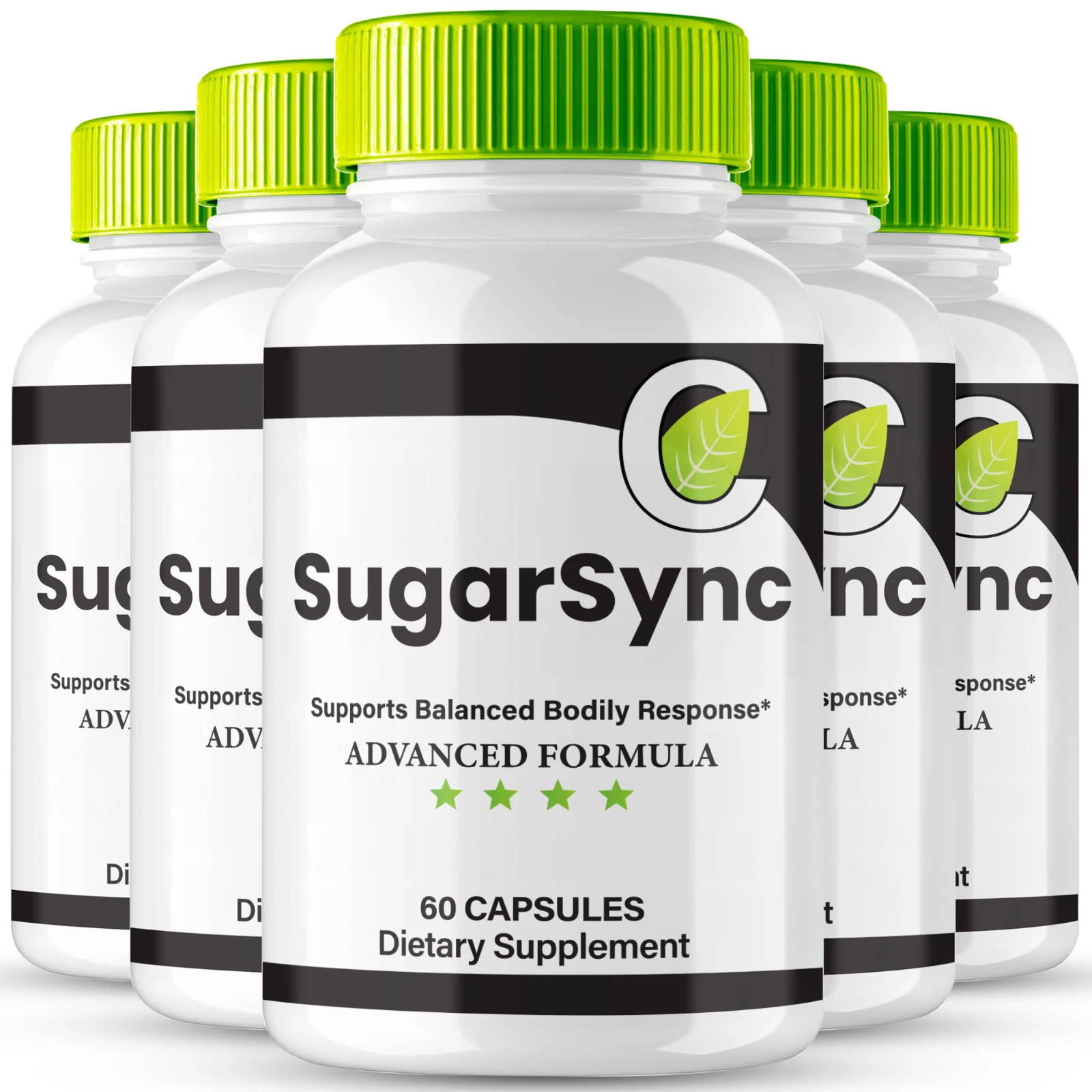 (5 Pack) SugarSync Glyco Optimizer, Sugar Sync Gluco, Cleanse & Detox Formula