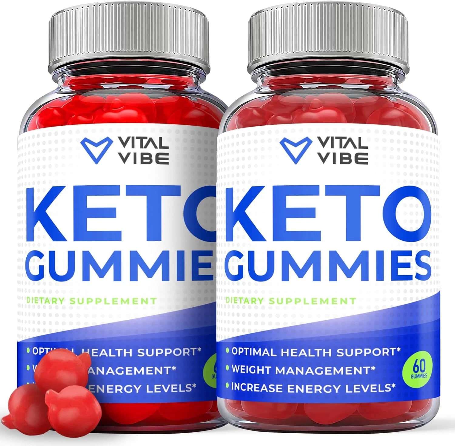 Vital Vibe Keto Gummies - Vital Vibe ACV Keto Gummys Weight Loss ORIGINAL-2 Pack