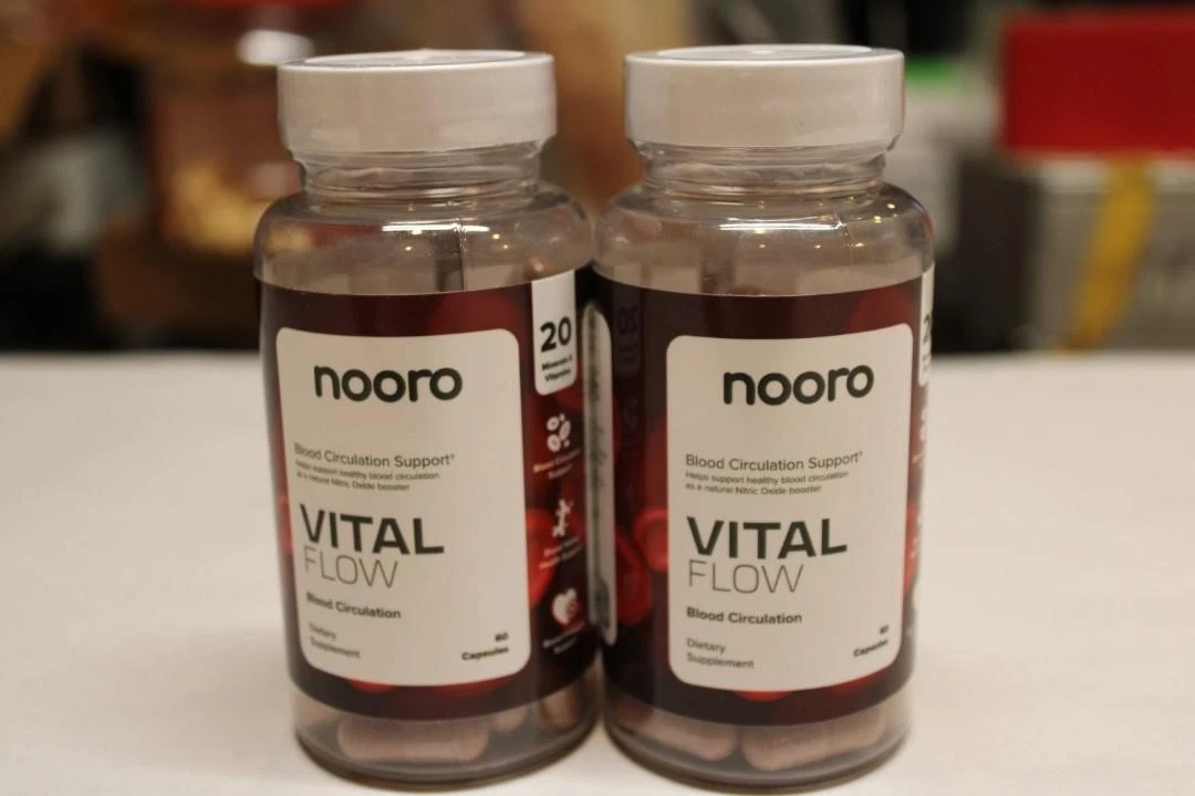 Lot of 2 nooro Vital Flow Improve Blood Circulation 60 Capsules 9/26 - NEW