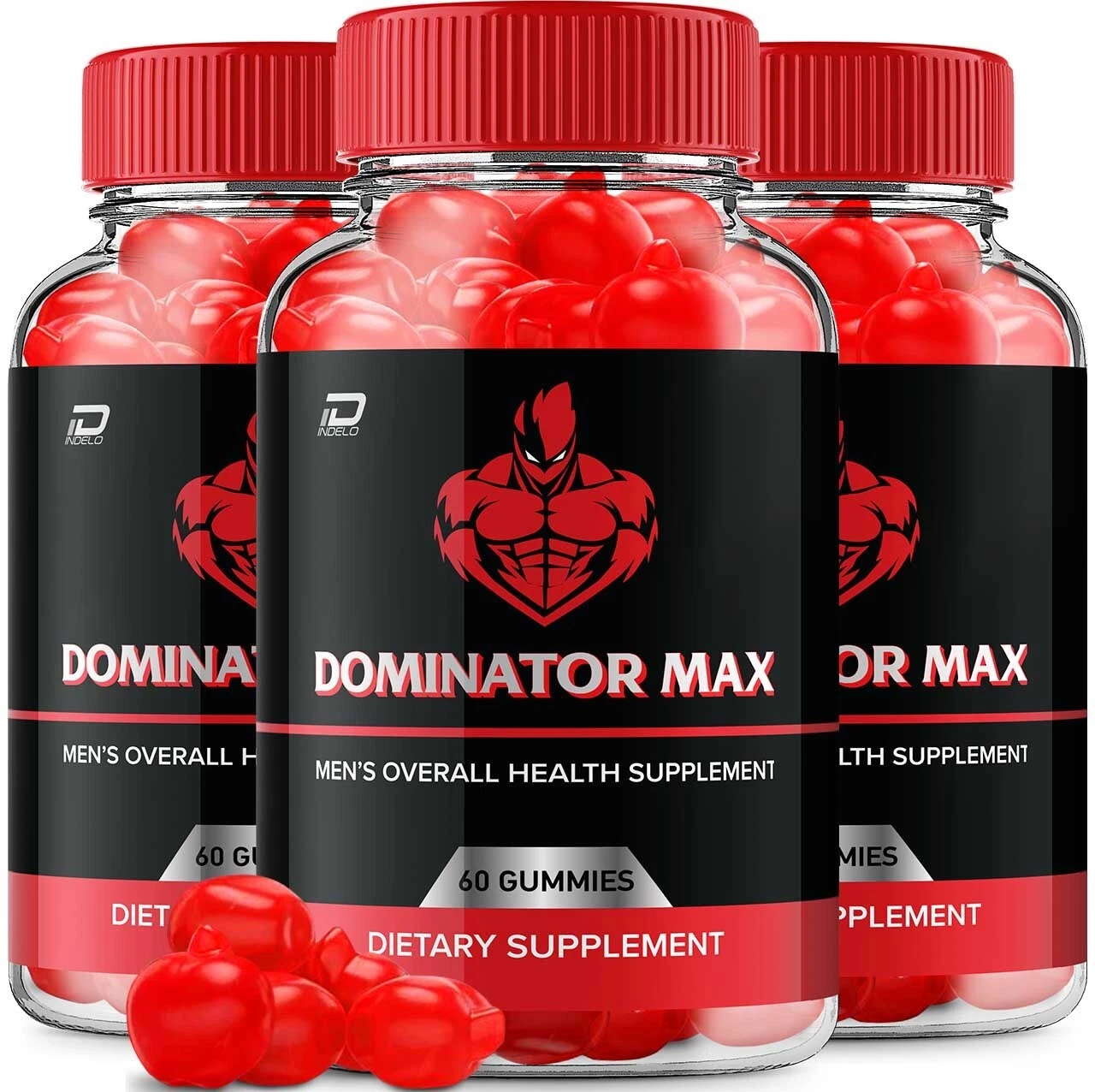 (3 Pack) Dominator Max Gummies for Men - Men Overall Hea Optimal Balance