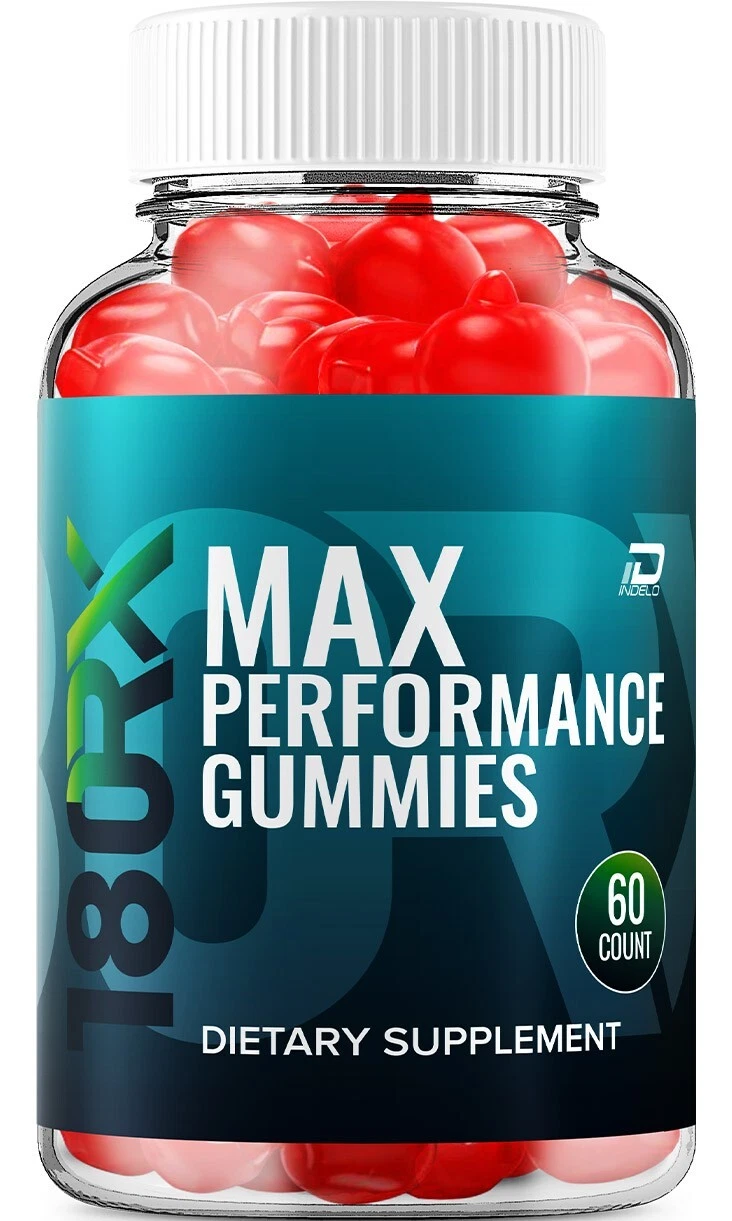 (1 Pack) 180RX Gummies for Men – 180 RX Male Performance Gummies, Energy