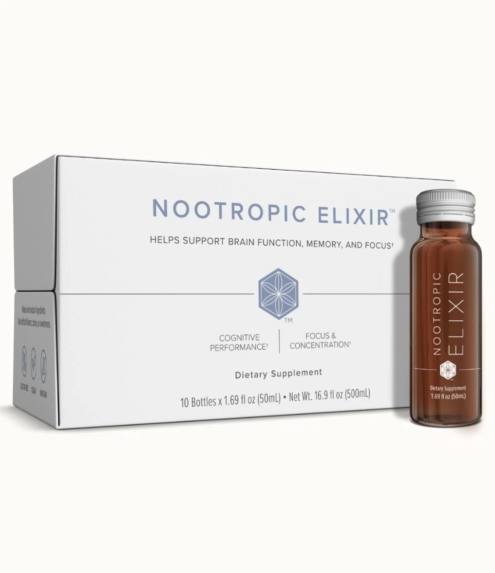 Isagenix Nootropic Elixir(10ct) Cognitive Performance/Focus & Concentration NIB!