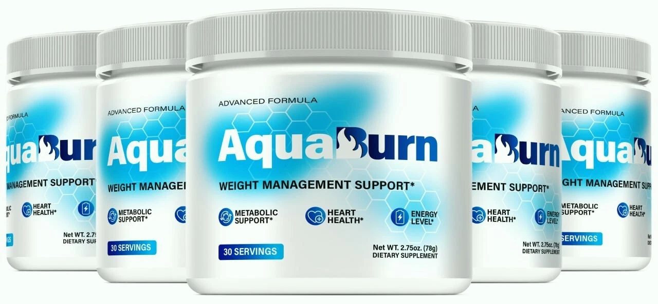 (5 Pack) AquaBurn Advanced Weight Loss Powder for Energy & Fat Burning