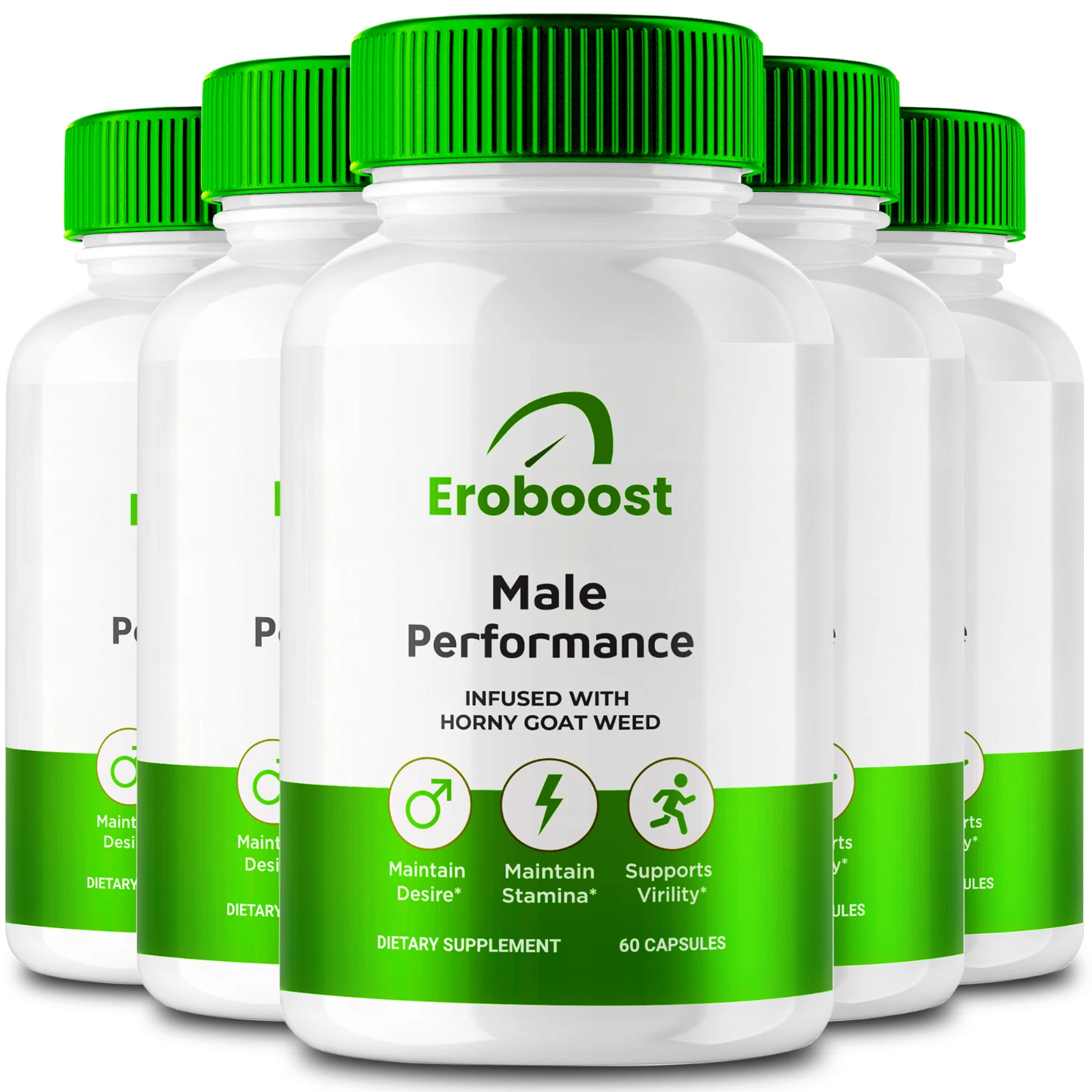 (5 Pack) Eroboost Male Health Pills to Boost Stamina and Intimate Performance