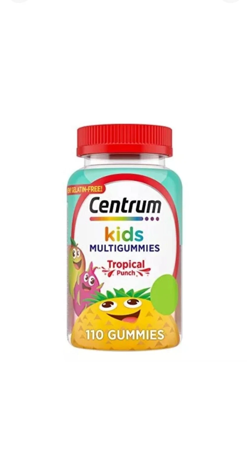 Centrum Kids MultiGummies Supports Immunity Energy Growth Topical Punch 110 Ct