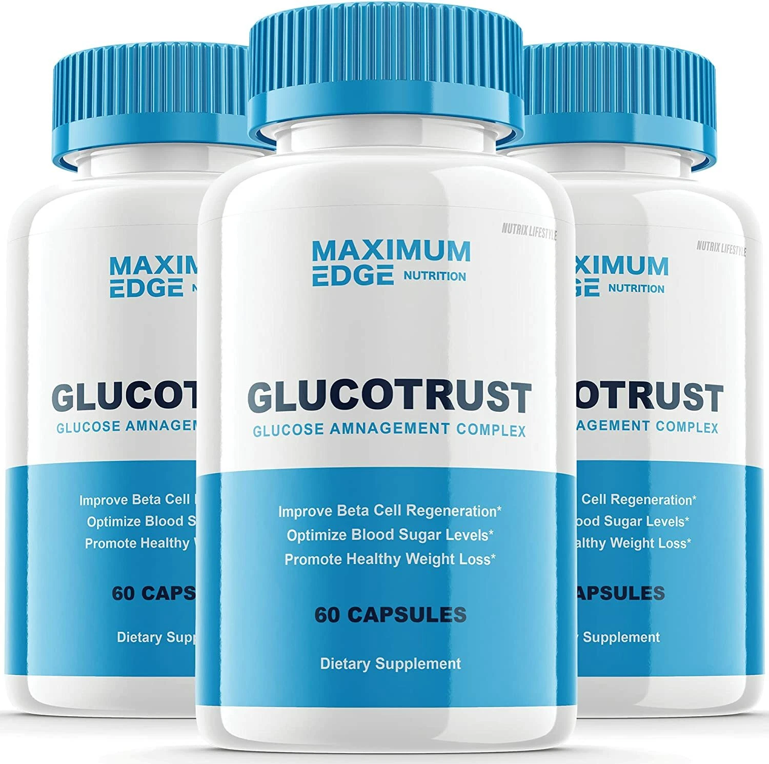 Glucotrust Capsules Blood Sugar Support Supplement Glucotrust Glucose (3 Pack)