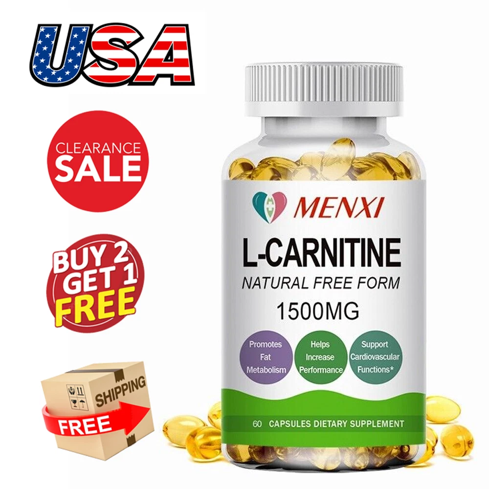 L-Carnitine 1500mg - Fat Burner Weight Loss Antioxidant High Potency Supplement