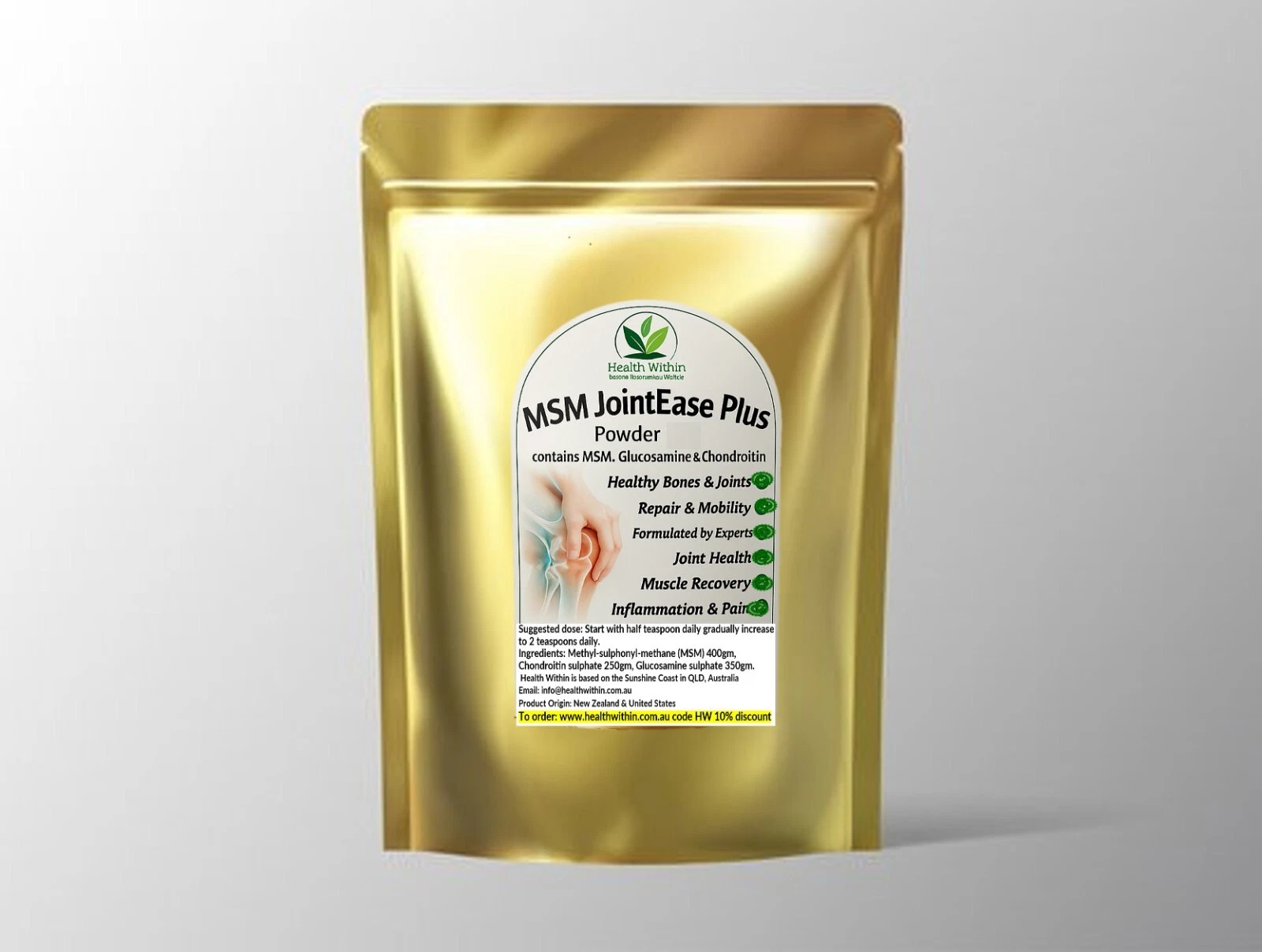 Superior MSM Glucosamine Chondroitin Powder 2kg Joint Support