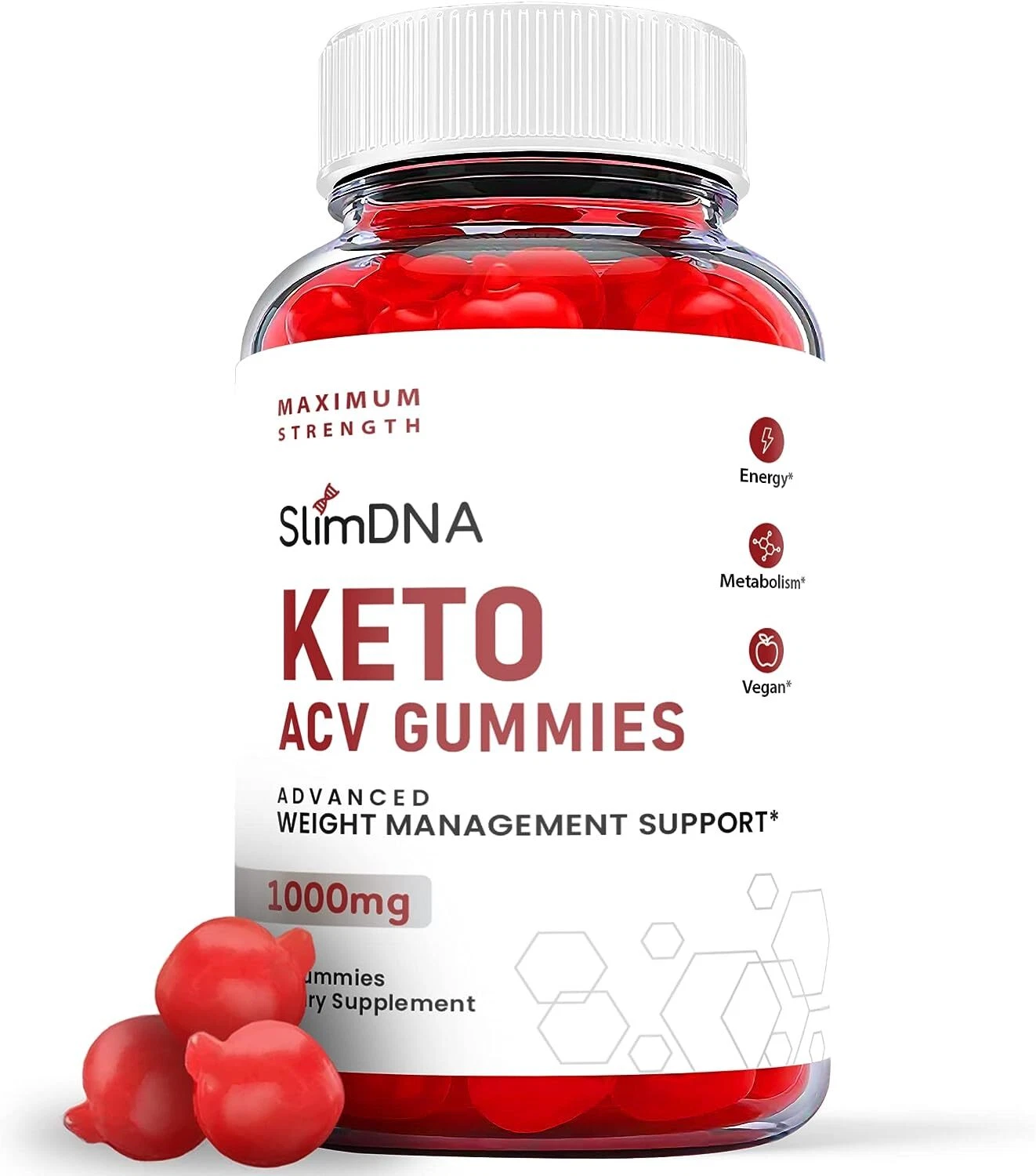 Slim DNA Keto Gummies - Slim DNA ACV Keto Gummys Weight Loss ORIGINAL - 1 Pack