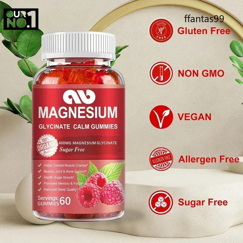 600mg magnesium gummies -400mg magnesium glycinate 200mg magnesium L-threonate