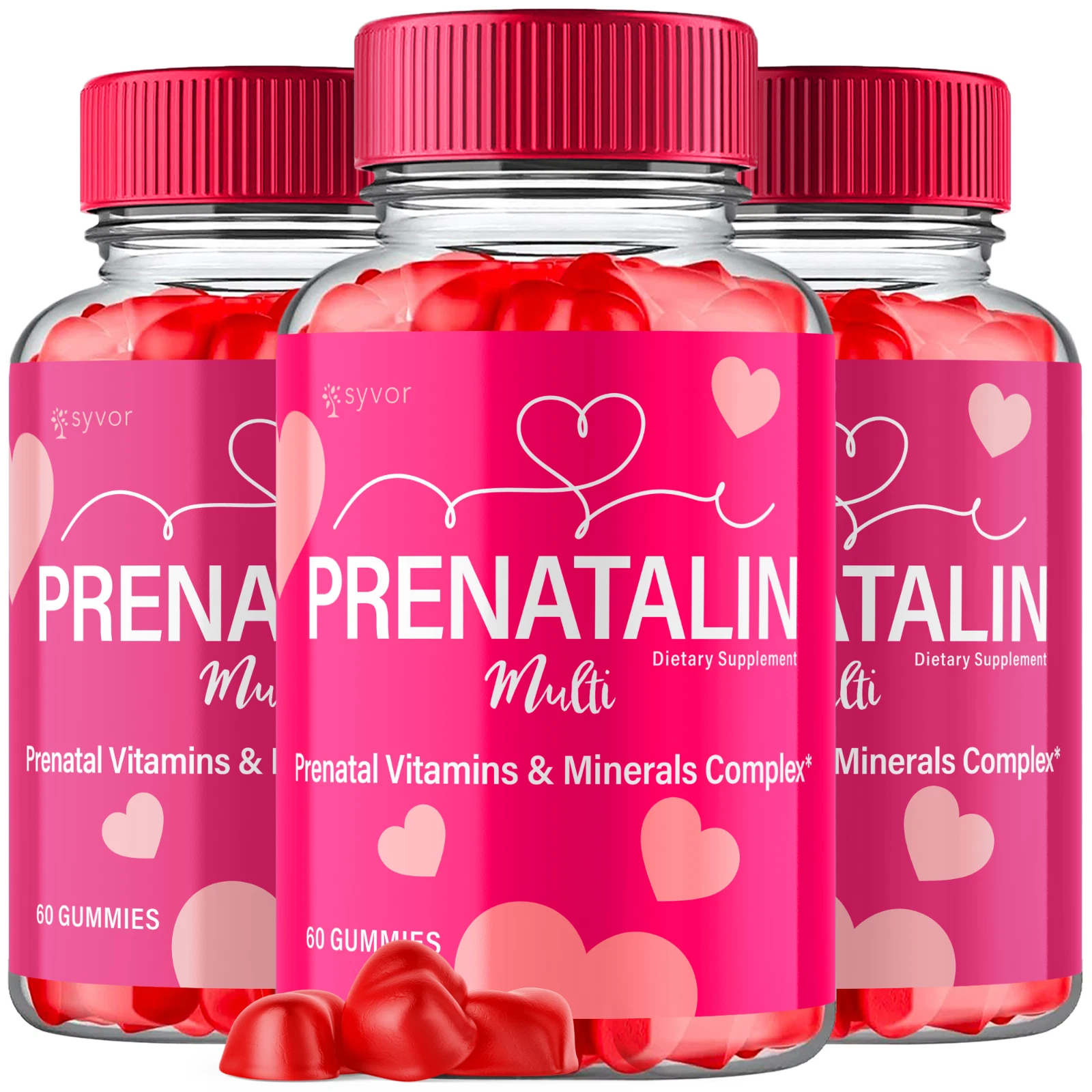 Prenatalin Natural Formula Advanced Blend of Vitamins and Minerals 180 Gummies