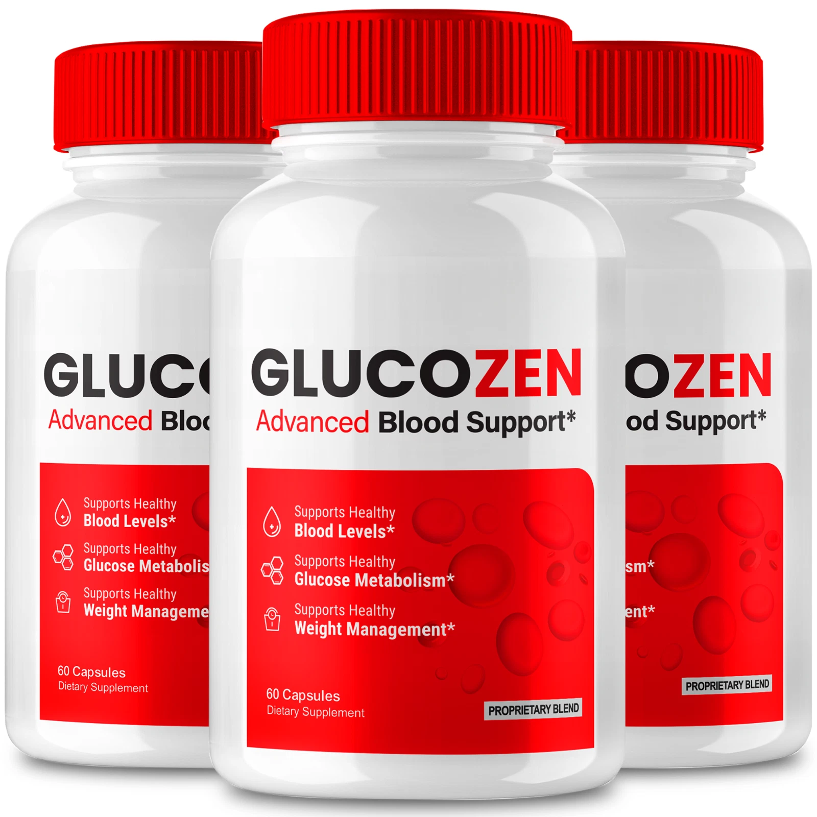 (3 Pack) Glucozen Blood Capsules, Healthy Blood Support Supplement Pills